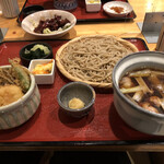 Hatsuhana - もつもり蕎麦+ミニ野菜天丼