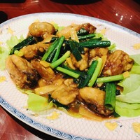 萬珍樓 本店 - 牡蠣の葱生姜炒め