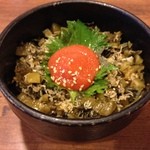 天山の湯　だいにんぐ - 4天山の湯だいにんぐのミニ丼 高菜明太子450円（13.01）