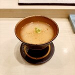 くりや - 梅餡掛け茶碗蒸し