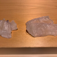 鮨 はしもと - みる貝と平目のお刺身