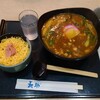 長助 - 料理写真:カレーうどんとミニチラシ寿司