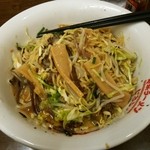 長浜ラーメンじろう。 - 油そば混ぜた後