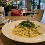 POTA PASTA CAFFE STATION - 鮭と大葉のパスタ　¥720