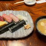 Fukuzushi - 寿司づくしセット（お寿司 味噌汁）