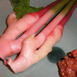 ととや - 「谷中生姜」（夏季限定）：サクサクッとみずみずしく、ヒリヒリしな～い♪