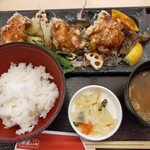 Hanaya Yohei - 竜田揚黒酢南蛮定食、ご飯少なめ