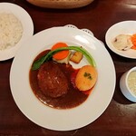 Resutoran Daikokutei - ハンバーグとカニクリームコロッケのランチ 1,320円 