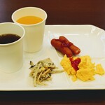 東横INN - 夜のコーヒーと朝食