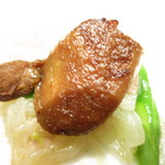 アピシウス - ブルターニュ産鶉と甲殻類のポーピエット　フォアグラ添え　フォアグラ