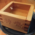 ととや - 神鷹樽酒（１合升）￥600