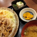 Yamauchi Noujou - 生姜焼定食 おかずアップ！