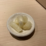 日本橋 蕎ノ字 - 自家製ガリ