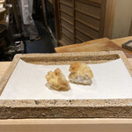 日本橋 蕎ノ字 - 白子（塩orレモン・天つゆ）