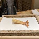 日本橋 蕎ノ字 - 車海老（天つゆ）