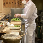 日本橋 蕎ノ字 - 店主さんアップで激写！