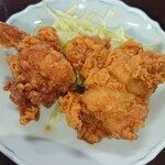 鈴 - サービス唐揚げ