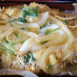大松 - かつ丼（上から見たところ）