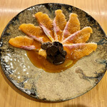 ひさご寿し - ビワマスのオイル漬けのトリュフと卵黄まぶし