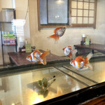 みゆき食堂 - 金魚、癒されます