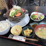 大阪産料理 空 - なにわ黒牛の陶板定食