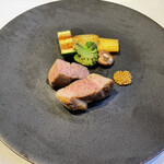 PRIMO - メイン　菴夢豚の炭火ロースト　絶品でした。