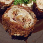 ヘレ肉と生ハム貝柱ロールフライ