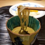 富小路 やま岸 - 焼き蟹 白菜 素麺 蟹味噌だれ