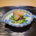 富小路 やま岸 - 蛤 菜の花の飯蒸し