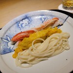 富小路 やま岸 - 焼き蟹 白菜 素麺 蟹味噌だれ