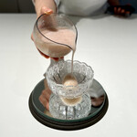 Yama  - 蕗の薹と白苺のソルベ