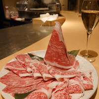 しゃぶ輝 黒毛和牛しゃぶしゃぶ・すき焼き専門店 新橋店 - 3大和牛盛り合わせ