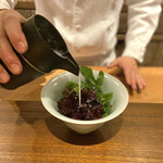 アカ - クエと蕗の薹のフリット アホブランコ