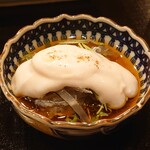 津の守坂 小柴 - 河豚の焼きしゃぶを漬ける白子ポン酢