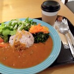COFFEE ＆ NY DELI CAFE NOLITA - 野菜のキーマカレー￥750　+　セットコーヒー￥120円