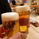 生ビールで乾杯