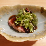 中國菜 神谷 - 知多牛のピリ辛トウチ豆腐