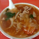 黒恵屋食堂 - 肉そば 550円 醤油ベースのトロトロの餡がかかった熱々。寒い日に最高(^^)b