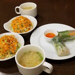 インド料理専門店 マサラ・マスター - ◇サラダ◇生ハム春巻き◇スープ