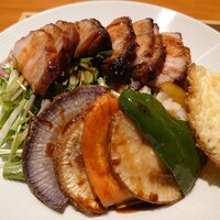 旬華 なか村 - 香港式チャーシューのせご飯　\1200(22-02)