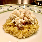 蒼 - 味噌の旨味のリゾットと濃い蟹身の旨さ　シュヴァリエ モンラッシェ と