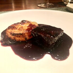 蒼 - 但馬玄頬肉の赤ワイン煮とドフィノア　ソースが堪らなく旨い　いやホントに美味しい