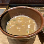 中華蕎麦 とみ田 - スープ割りは柚子が入って雰囲気一変