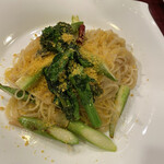 寿し処 春道 - カラスミと菜の花ペペロンチーノ