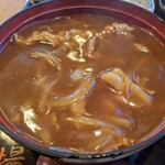 Gyoutoku Sunaba - セットのカレー丼
                        ちょいと塩辛めな味わい
                        ハマる人はハマるかも
                        肉とタマネギがまあまあ入ってる