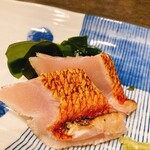 Man kichi - 金目鯛の炙り刺し