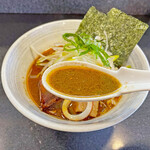 石山商店 - 烏賊のワタを使ったスープは、正に”イカ”そのものと言った味