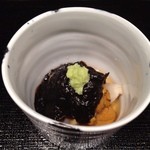 和彩膳所 楽味 - ウニ、ツブ貝、海苔