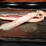 和彩膳所 楽味 - タラバガニ ほぼレアで。