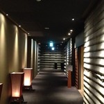 和彩膳所 楽味 - この先にお店があるのです。